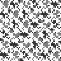 Squares, figures seamless pattern. Checks, shapes ornate. Tribal motif. Modern wallpaper. Geometric background. Ethnic ornament. Textile print, web design, abstract. Geometrical image. Vector.