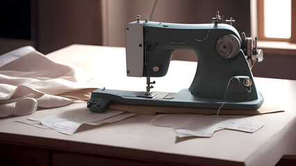 Sewing machine and sewing Ai Generated