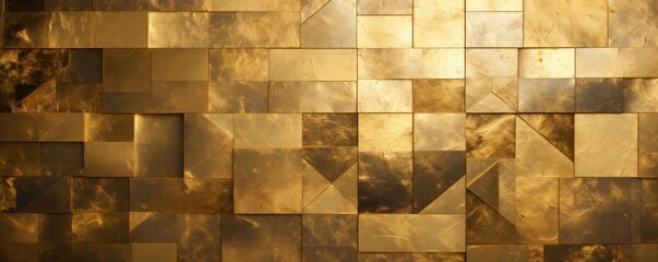 Shiny brass wall texture