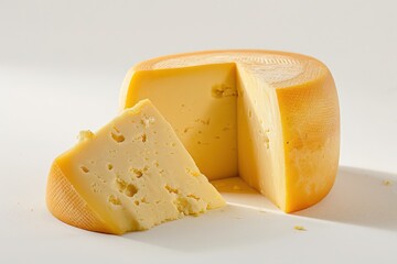 cheese on a white background