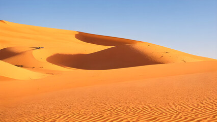 Fototapeta na wymiar Sand dunes in the desert country Ai Generated