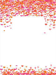 Vector edging, ribbon, border from hearts. Hand-drawn romantic pattern. Valentine's Day. Banner template. Vector illustration.