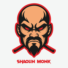 Shaolin monk logo design
