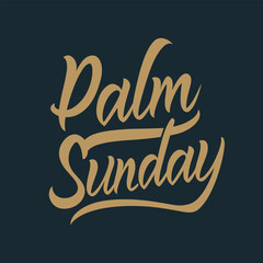 Embrace the spirit of pre Easter religious celebrations with this charming vector illustration of Palm Sunday, handwritten. The Sunday before Easter is when this movable feast is celebrated