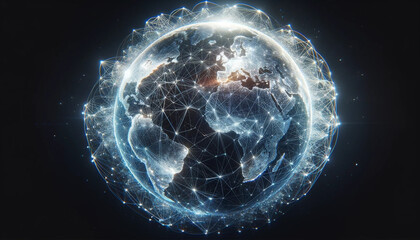 global connections concept, generative ai
