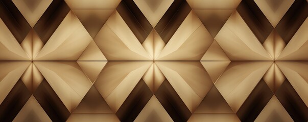 Symmetric beige triangle background pattern