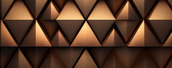Symmetric copper square background pattern