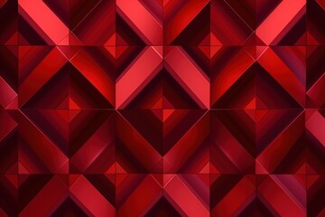 Symmetric crimson square background pattern