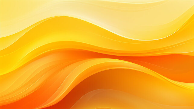 An orange and yellow abstract background, in the style of smooth and curved lines.