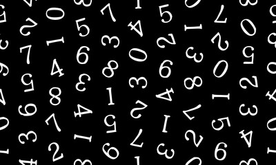 ランダムな数字パターン背景