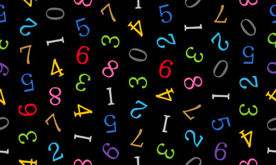 ランダムな数字パターン背景