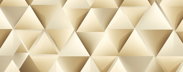 Symmetric ivory triangle background pattern - obrazy, fototapety, plakaty