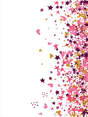 confetti, hearts, stars for promotions and events . party, diary, decorate, event. Vector illustration.