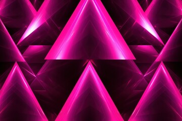 Symmetric magenta triangle background pattern