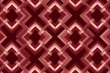 Symmetric maroon square background pattern