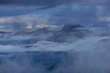 Fog in the mountains
