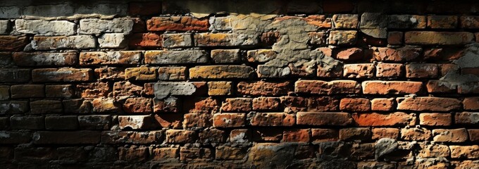an old brick wall background with bricks