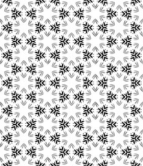 Black seamless abstract pattern. Overlay for background and backdrop. Ornamental design. PNG graphic illustration with transparent background.