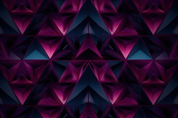 Symmetric plum triangle background pattern