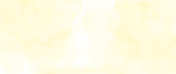 Yellow watercolor texture vector background for cards, flyer, poster, banner and cover design. Hand drawn spring watercolor illustration for your design. Summer backdrop. Place for text.