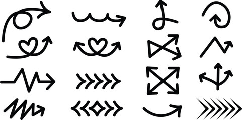 set of direction arrows