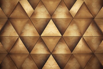 Symmetric seSymmetric sepia triangle background pattern