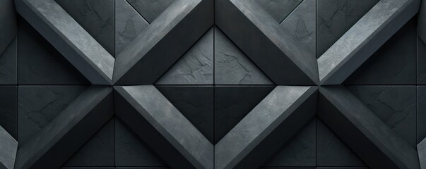 Symmetric slate triangle background pattern