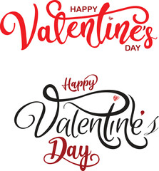 happy valentine day typography
