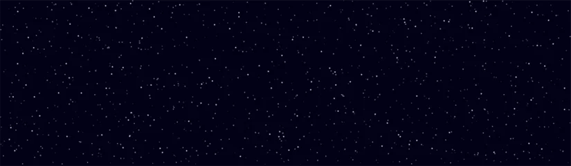 Keuken spatwand met foto Night dark starry sky. Mystery light of distant galaxies against blackness of space endless cosmic nebulae astronomical space of glowing vector constellations. © Богдан Скрипник