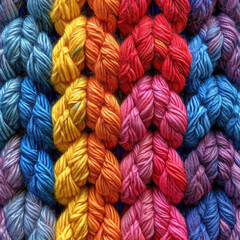 seamless rainbow wallpaper woven yarn string pattern