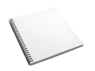 Foto op Canvas a spiral bound notebook with a white cover © Andrei
