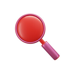 Magnifying glass focusing on details, symbol of search.