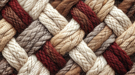 seamless wallpaper woven yarn string pattern