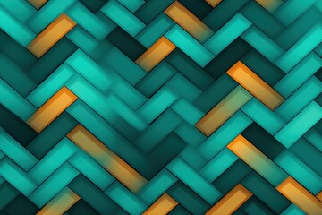 Teal repeated geometric pattern