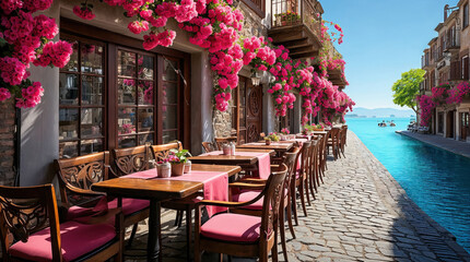 Idyllic Greek island at late spring early summer - Powered by Adobe