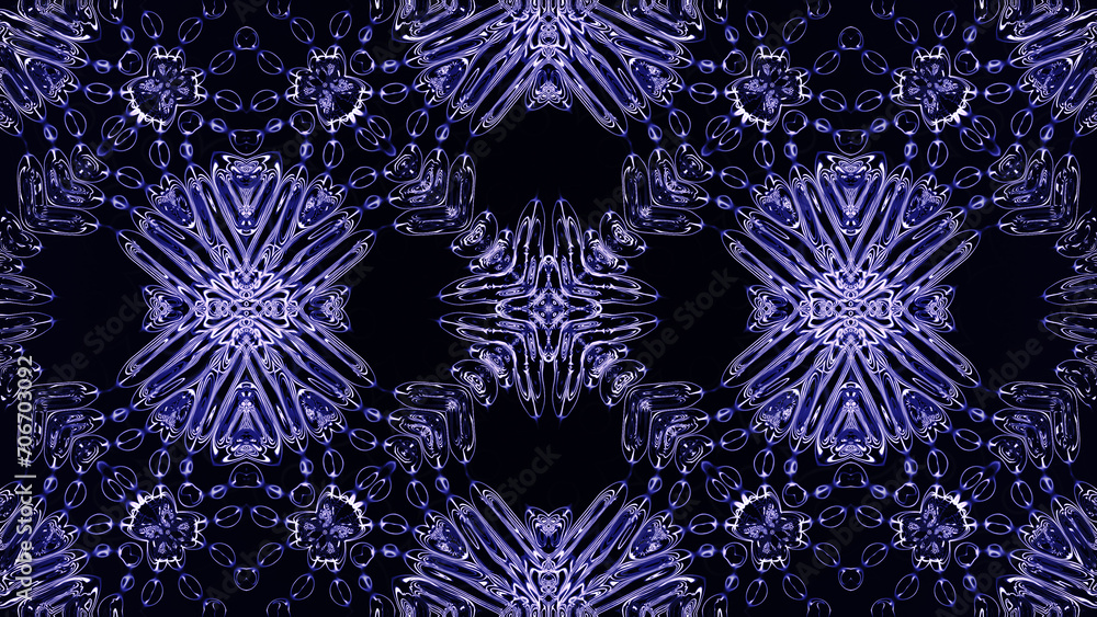 Aufkleber abstract kaleidoscope with geometric pattern. kaleidoscopic background design. hypnotic background. 