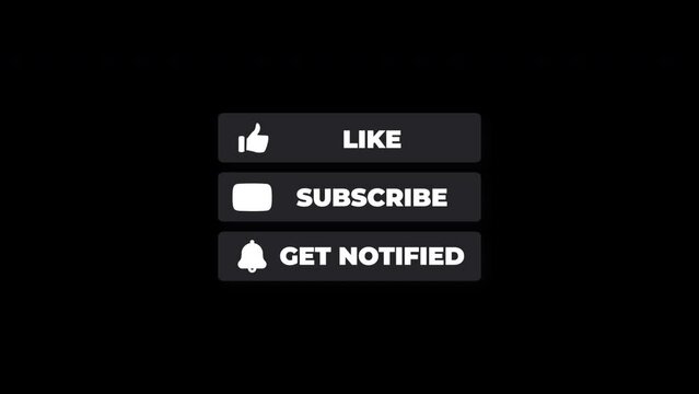 Like Subscribe Get Notified List Badge Animation