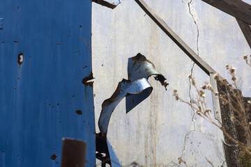On 24 February 2022, Russia began a military invasion of Ukraine.  Destroyed village