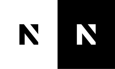 Initial letter N arrow logo - obrazy, fototapety, plakaty