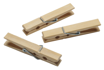 clothespins isolated from background