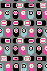 Sushi and rolls pattern seamless. food of traditional Japanese cuisine