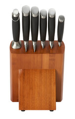 set of knives isolated from bkg