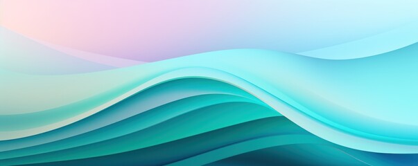 turquoise pastel gradient wave soft background pattern