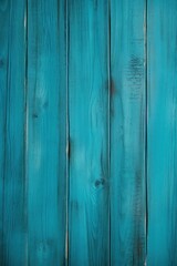 Fototapeta na wymiar Turquoise wooden boards with texture as background