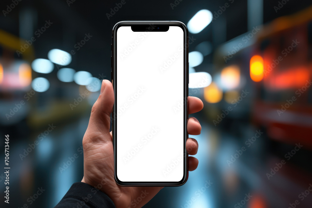 Poster a smartphone user scrolling through content with swift gestures, emphasizing the speed and convenien