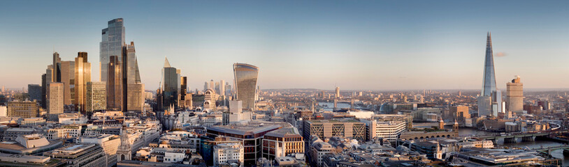 UK, England, London, City skyline 2024 from St Pauls daylight Shard