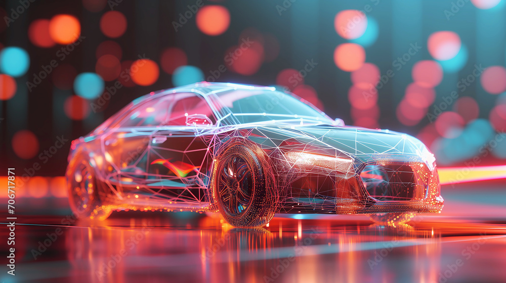 Poster cutting-edge holographic display for architecting future machines