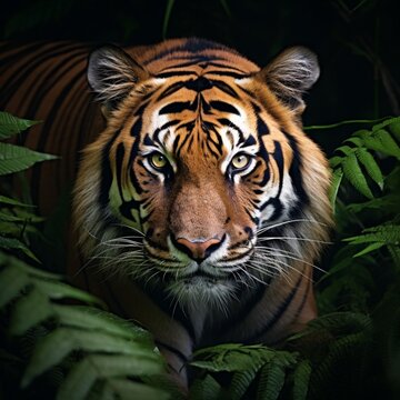 Forest king bengal tiger images Generative AI