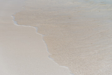 Agua de mar en la playa