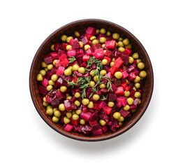 Vinegret - traditional Russian vegetable salad